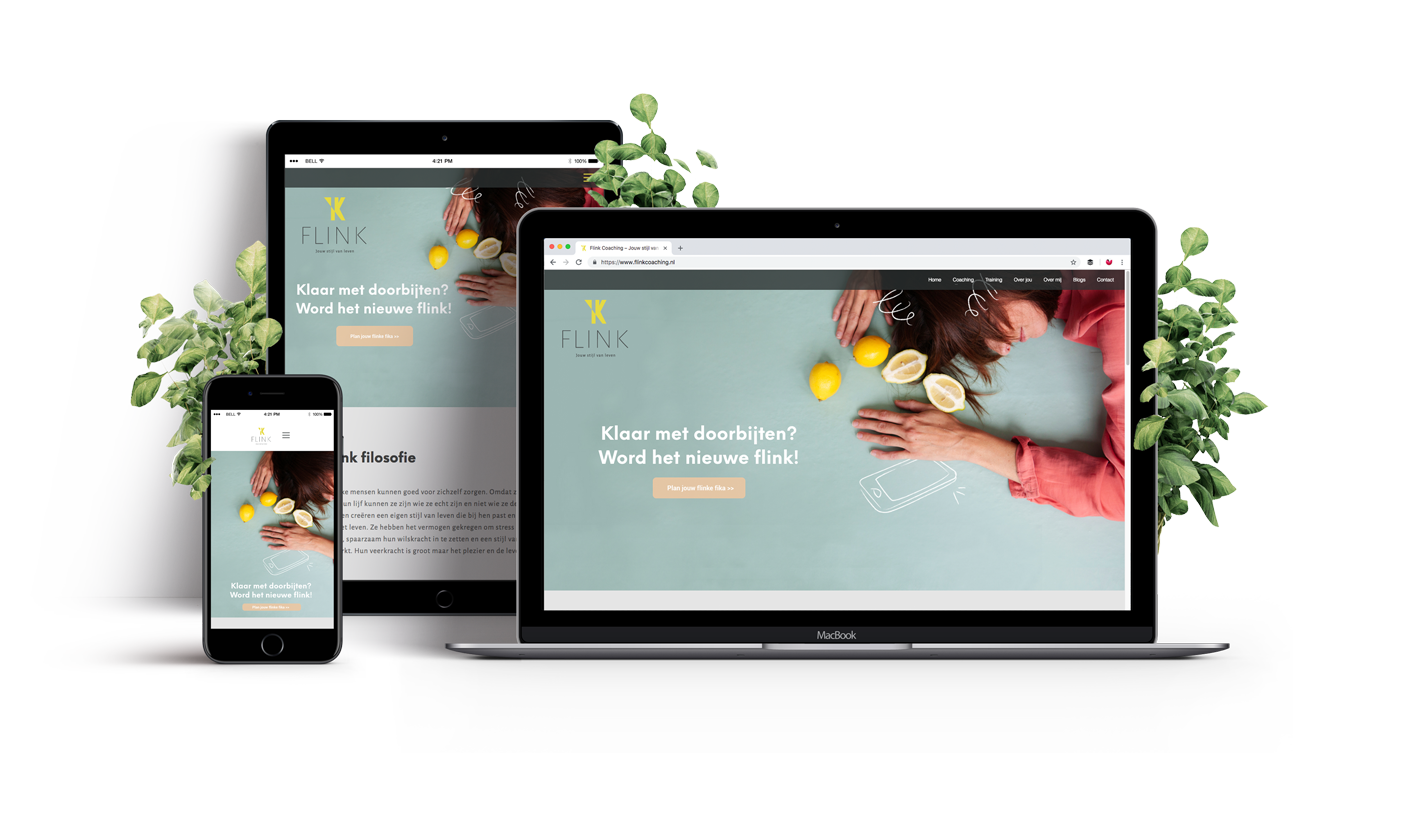 bitterblond webdesign project www.flinkcoaching.nl 