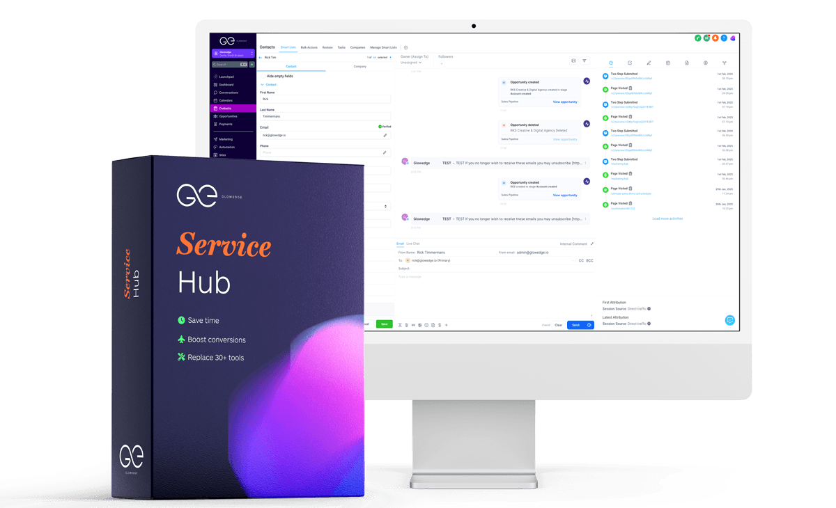glowedge service hub premium software